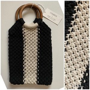 Curateur x Laude The Label Bohemian Handmade The Gabby Macrame Bag NWT